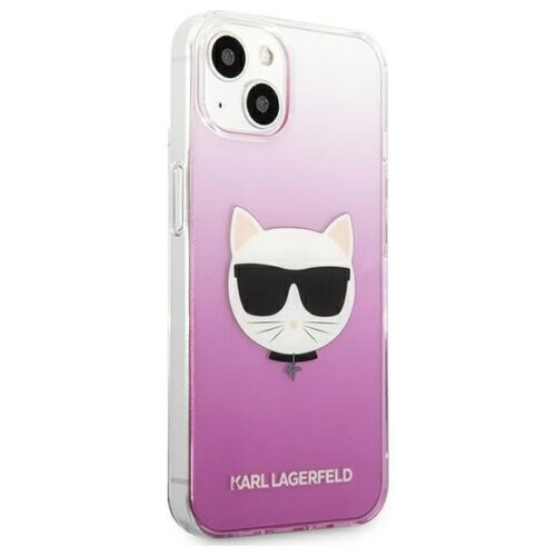 Karl Lagerfeld - Choupette Head - iPhone 13 Pro Hard Case - Pink