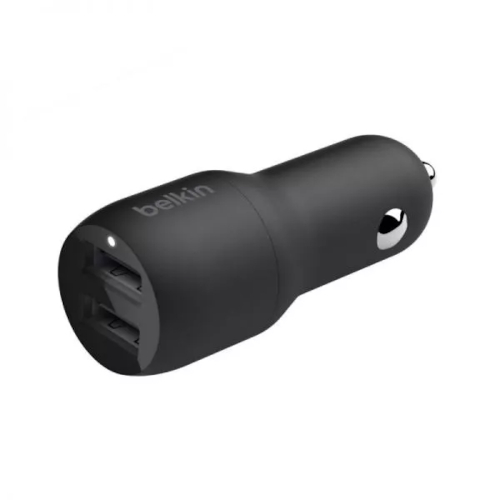 מטען USB-A כפול לרכב 24W דגם BOOST CHARGE