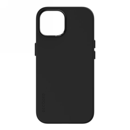 Decoded Silicone Back Cover for iPhone 15 with MagSafe and Anti-Bacterial Properties