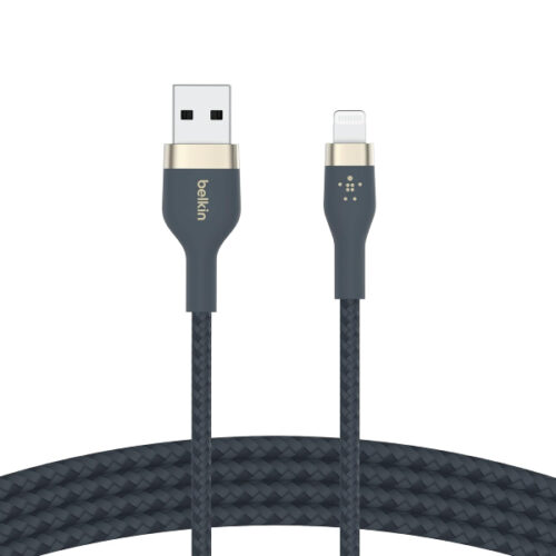 Belkin BoostCharge Pro Flex USB-A to Lightning Cable Braided Silicon