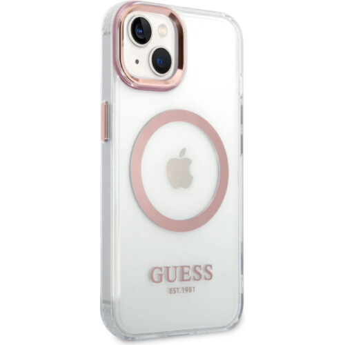 Guess iPhone 14 Transparent MagSafe Back Cover