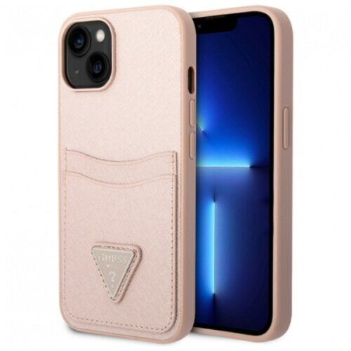 Guess 4G Double Cardslot with Metal Triangle Logo for iPhone 14 Plus