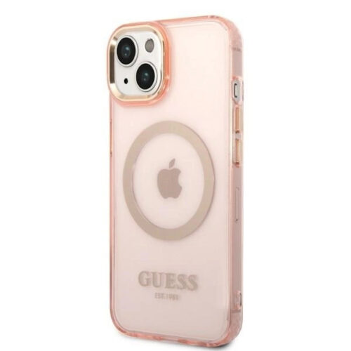 Guess Translucent MagSafe Back Case for iPhone 14 Plus